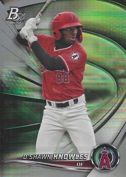 2022 Bowman Platinum Top Prospects D'Shawn Knowles #TOP-96 Los Angeles Angels