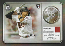 Load image into Gallery viewer, 2022 Bowman Platinum Minted in Merit Royce Lewis Rookie #MM-20 Minnesota Twins
