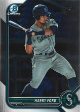 Load image into Gallery viewer, 2022 Bowman Chrome Refractor Harry Ford BDC-137 Seattle Mariners
