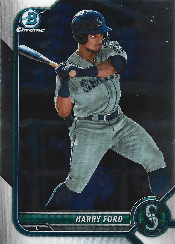 2022 Bowman Chrome Refractor Harry Ford BDC-137 Seattle Mariners