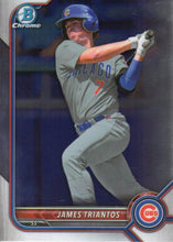 Load image into Gallery viewer, 2022 Bowman Chrome Refractor James Triantos BDC-166 Chicago Cubs
