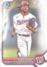Load image into Gallery viewer, 2022 Bowman Chrome Refractor James Wood BDC-171 Washington Nationals
