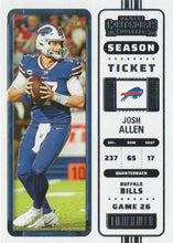 Load image into Gallery viewer, 2022 Panini Contenders Season Ticket Josh Allen # 11 Buffalo Bills
