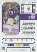 Load image into Gallery viewer, 2022 Panini Contenders Season Ticket Adam Thielen # 57 Minnesota Vikings
