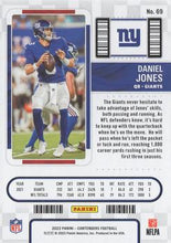 Load image into Gallery viewer, 2022 Panini Contenders Season Ticket Daniel Jones # 69 New York Giants
