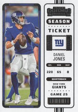 Load image into Gallery viewer, 2022 Panini Contenders Season Ticket Daniel Jones # 69 New York Giants
