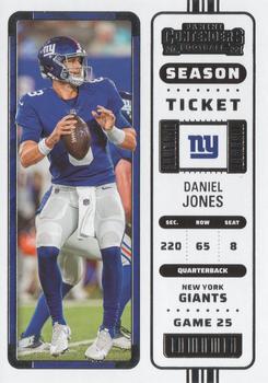 2022 Panini Contenders Season Ticket Daniel Jones # 69 New York Giants