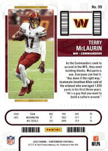 Load image into Gallery viewer, 2022 Panini Contenders Season Ticket Terry McLaurin # 99 Washington Commanders
