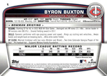 Load image into Gallery viewer, 2023 Bowman Byron Buxton #1 Minnesota Twins
