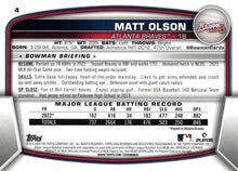 Load image into Gallery viewer, 2023 Bowman Matt Olson #4 Atlanta Braves
