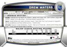 Load image into Gallery viewer, 2023 Bowman Drew Waters RC #5 Kansas City Royals
