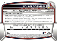 Load image into Gallery viewer, 2023 Bowman Nolan Gorman RC #6 St. Louis Cardinals
