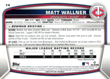 Load image into Gallery viewer, 2023 Bowman Matt Wallner RC #14 Minnesota Twins
