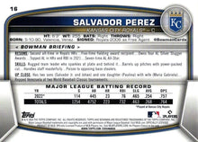 Load image into Gallery viewer, 2023 Bowman Salvador Perez #16 Kansas City Royals
