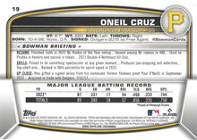 Load image into Gallery viewer, 2023 Bowman Oneil Cruz #19 Pittsburgh Pirates
