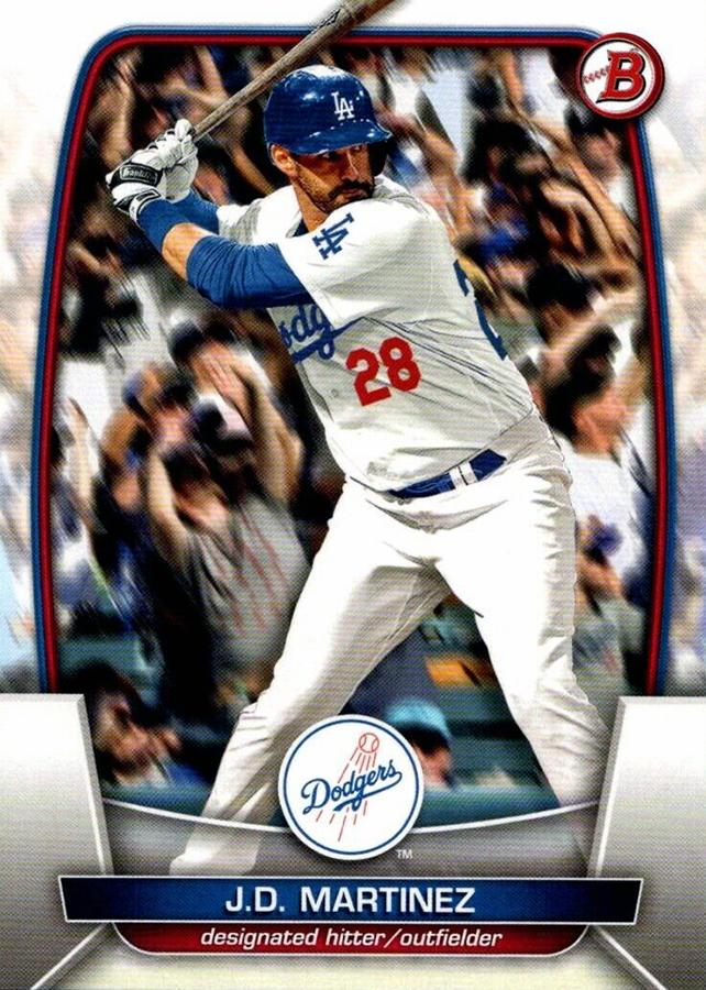 2023 Bowman J.D. Martinez #21 Los Angeles Dodgers