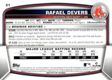 Load image into Gallery viewer, 2023 Bowman Rafael Devers #31 Boston Red Sox
