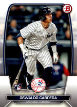 Load image into Gallery viewer, 2023 Bowman Oswaldo Cabrera RC #32 New York Yankees
