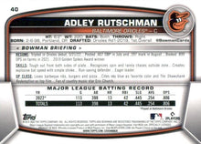 Load image into Gallery viewer, 2023 Bowman Adley Rutschman RC #40 Baltimore Orioles
