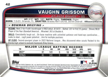 Load image into Gallery viewer, 2023 Bowman Vaughn Grissom RC #42 Atlanta Braves
