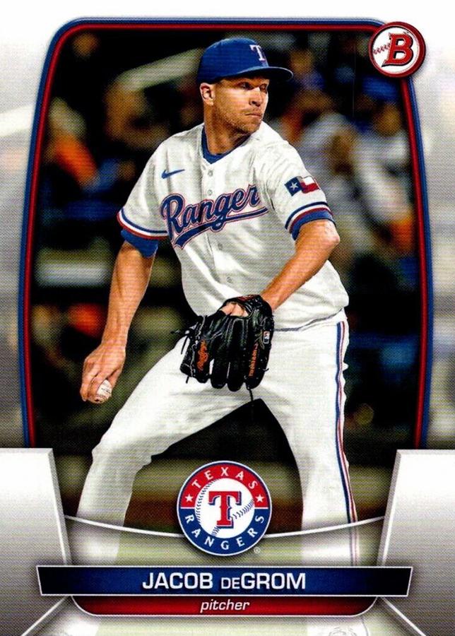 2023 Bowman Jacob deGrom #54 Texas Rangers