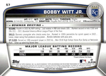 Load image into Gallery viewer, 2023 Bowman Bobby Witt Jr. #57 Kansas City Royals
