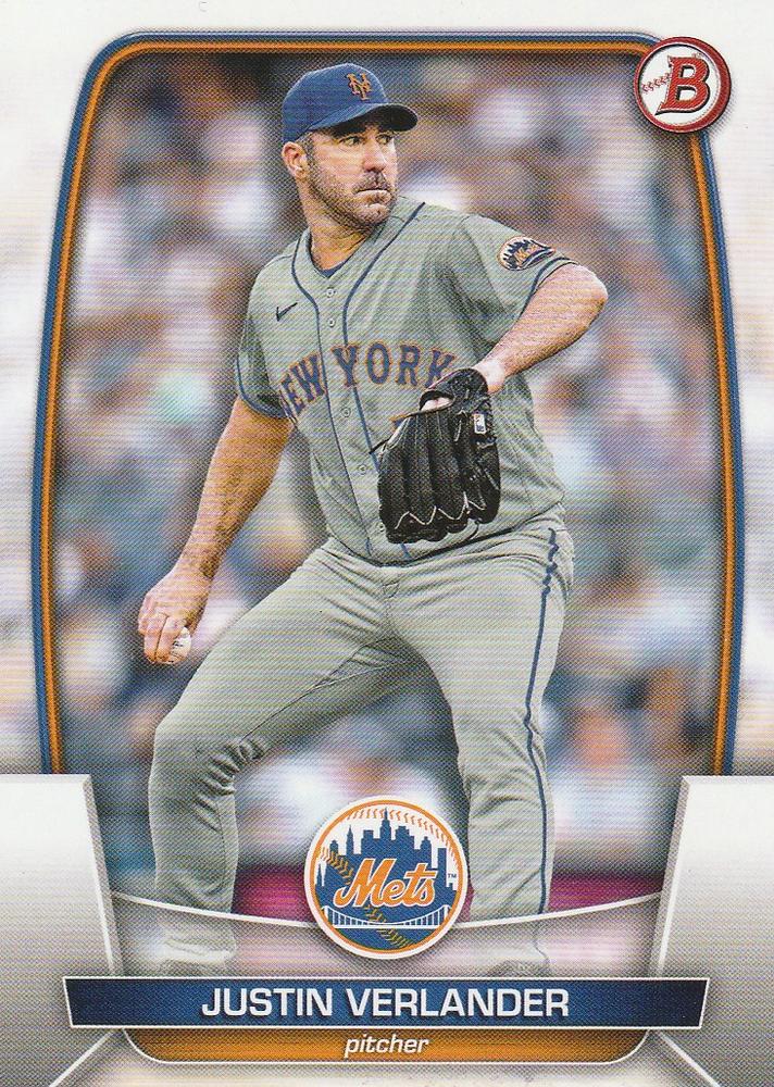 2023 Bowman Justin Verlander #64 New York Mets