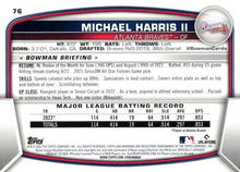 Load image into Gallery viewer, 2023 Bowman Michael Harris II RC #76 Atlanta Braves
