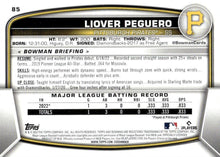 Load image into Gallery viewer, 2023 Bowman Liover Peguero RC #85 Pittsburgh Pirates
