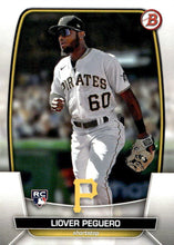 Load image into Gallery viewer, 2023 Bowman Liover Peguero RC #85 Pittsburgh Pirates
