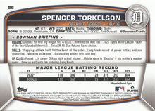 Load image into Gallery viewer, 2023 Bowman Spencer Torkelson #86 Detroit Tigers
