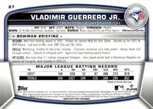 Load image into Gallery viewer, 2023 Bowman Vladimir Guerrero Jr. #87 Toronto Blue Jays
