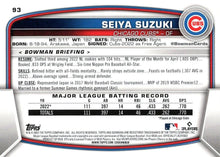 Load image into Gallery viewer, 2023 Bowman Seiya Suzuki #93 Chicago Cubs
