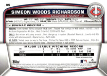 Load image into Gallery viewer, 2023 Bowman Simeon Woods Richardson RC #95 Minnesota Twins
