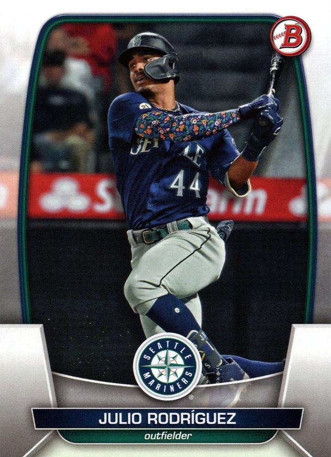 2023 Bowman Julio RodrÃ­guez #96 Seattle Mariners