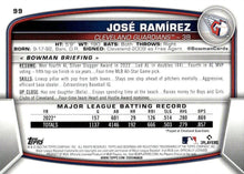 Load image into Gallery viewer, 2023 Bowman José Ramírez #99 Cleveland Guardians
