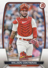 Load image into Gallery viewer, 2023 Bowman Willson Contreras #100 St. Louis Cardinals
