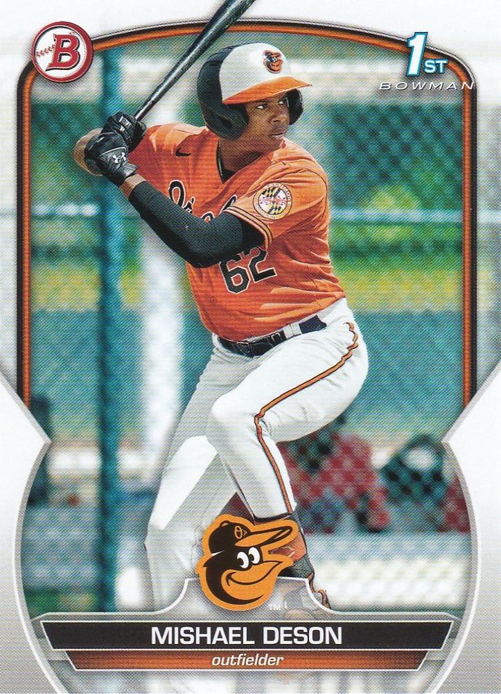 2023 Bowman Prospects 1st Bowman Mishael Deson FBC BP-7 Baltimore Orioles