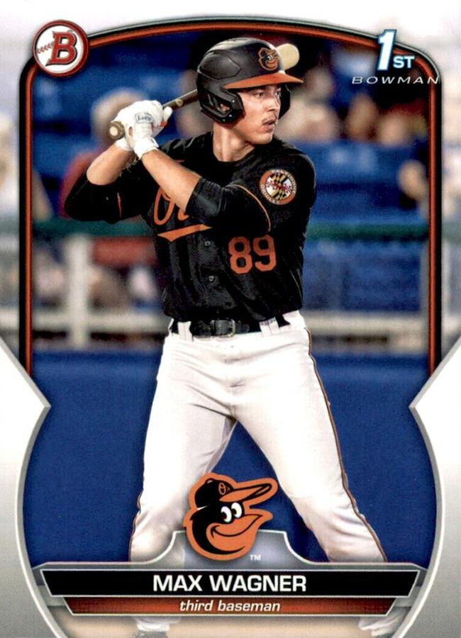 2023 Bowman Prospects 1st Bowman Max Wagner FBC BP-8 Baltimore Orioles