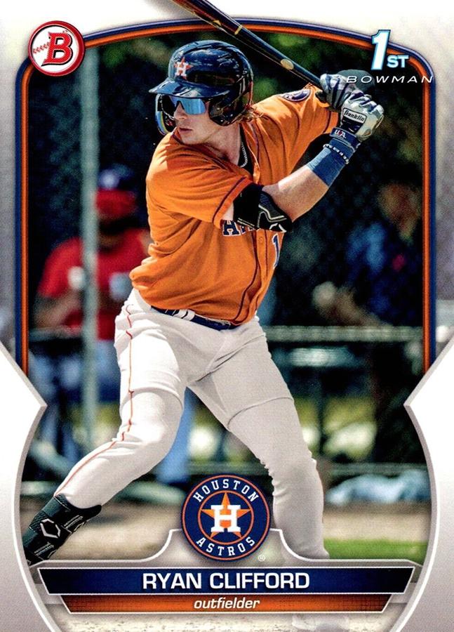 2023 Bowman Prospects 1st Bowman Ryan Clifford FBC BP-10 Houston Astros