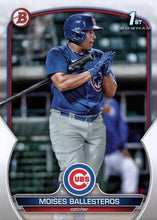 Load image into Gallery viewer, 2023 Bowman Prospects 1st Bowman Moises Ballesteros FBC BP-11 Chicago Cubs
