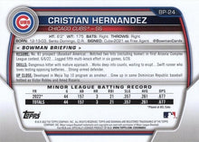 Load image into Gallery viewer, 2023 Bowman Prospects Cristian Hernandez BP-24 Chicago Cubs
