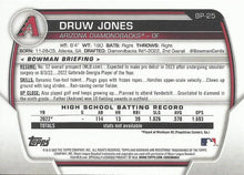 Load image into Gallery viewer, 2023 Bowman Prospects 1st Bowman Druw Jones FBC BP-25 Arizona Diamondbacks
