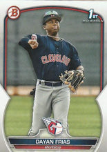 Load image into Gallery viewer, 2023 Bowman Prospects 1st Bowman Dayan Frias FBC BP-26 Cleveland Guardians
