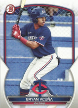 Load image into Gallery viewer, 2023 Bowman Prospects Bryan Acuña BP-37 Minnesota Twins
