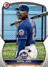 Load image into Gallery viewer, 2023 Bowman Prospects Simon Juan BP-38 New York Mets
