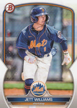 Load image into Gallery viewer, 2023 Bowman Prospects Jett Williams BP-49 New York Mets
