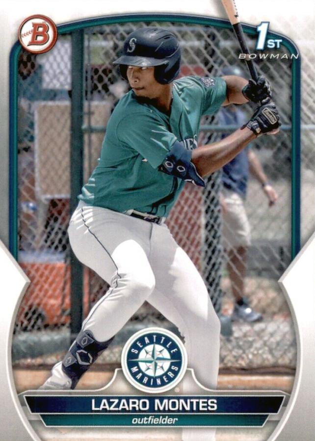 2023 Bowman Prospects 1st Bowman Lazaro Montes FBC BP-58 Seattle Mariners