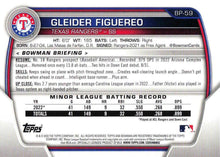Load image into Gallery viewer, 2023 Bowman Prospects 1st Bowman Gleider Figuereo FBC BP-59 Texas Rangers
