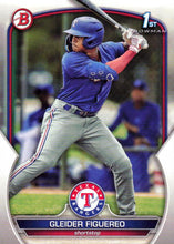 Load image into Gallery viewer, 2023 Bowman Prospects 1st Bowman Gleider Figuereo FBC BP-59 Texas Rangers
